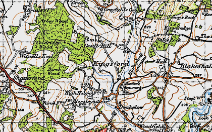 Old map of Kingsford in 1947