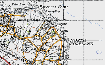 Old map of Kingsgate in 1947