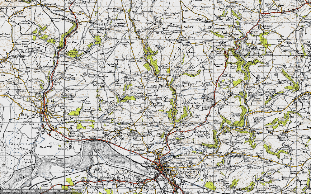 Old Map of Kingsheanton, 1946 in 1946