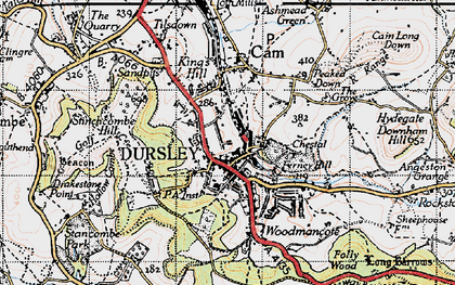Old map of Kingshill in 1946