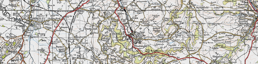 Old map of Kingshill in 1946