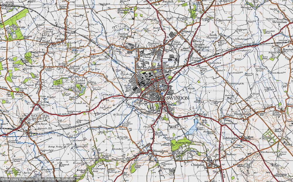 Old Map of Kingshill, 1947 in 1947