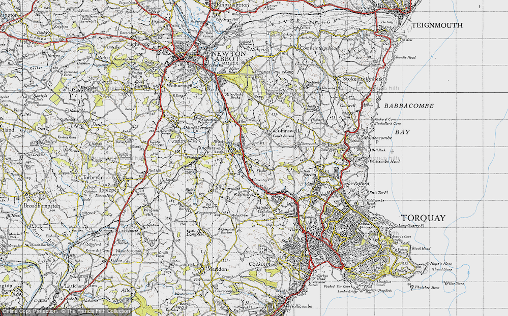 Old Map of Kingskerswell, 1946 in 1946