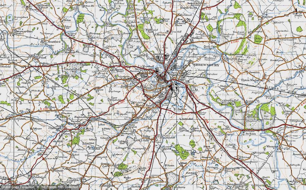 Old Map of Kingsland, 1947 in 1947