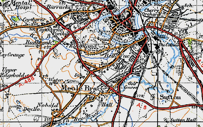 Old map of Kingsland in 1947