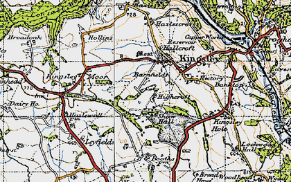 Old map of Kingsley in 1946
