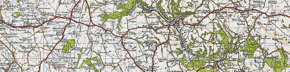Old map of Kingsley in 1946