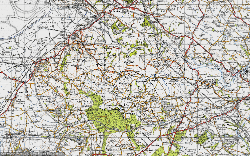 Old Map of Kingsley, 1947 in 1947