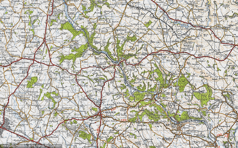 Old Map of Kingsley Holt, 1946 in 1946