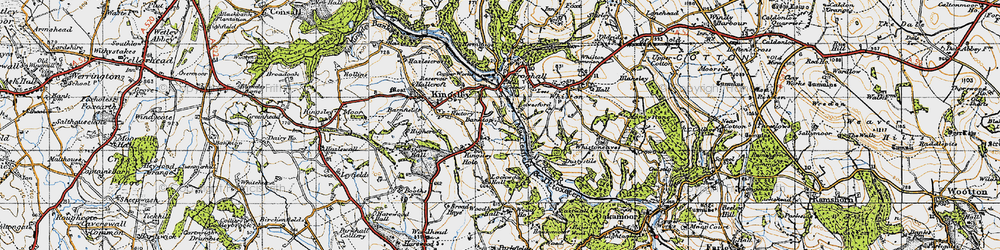 Old map of Kingsley Holt in 1946