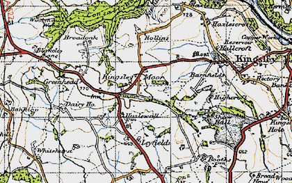 Old map of Kingsley Moor in 1946
