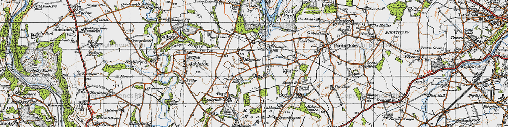 Old map of Kingslow in 1946