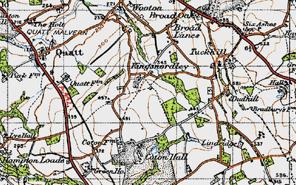 Old map of Kingsnordley in 1946