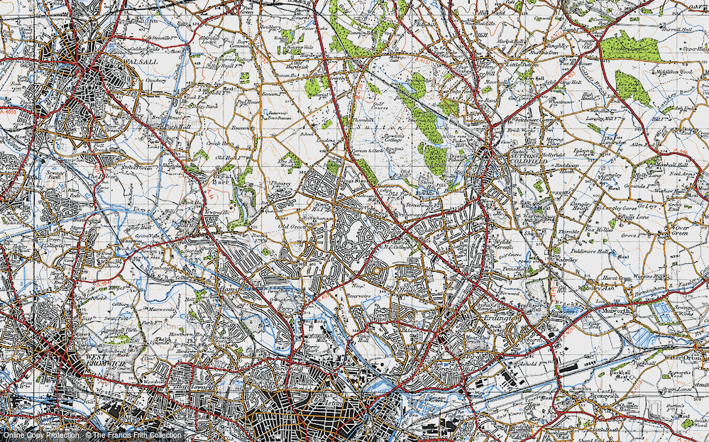 Old Map of Kingstanding, 1946 in 1946