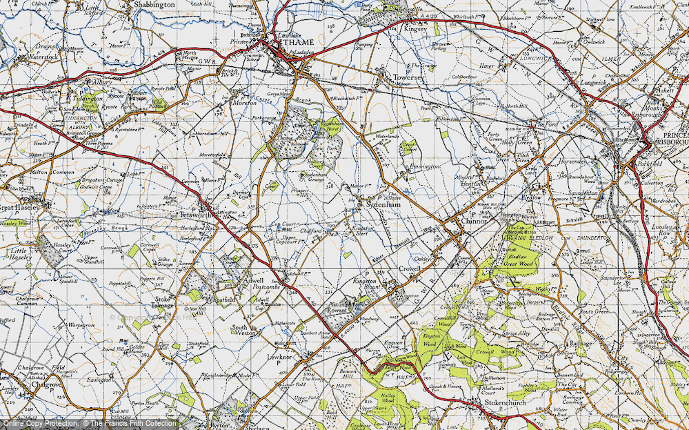 Old Map of Kingston Stert, 1947 in 1947