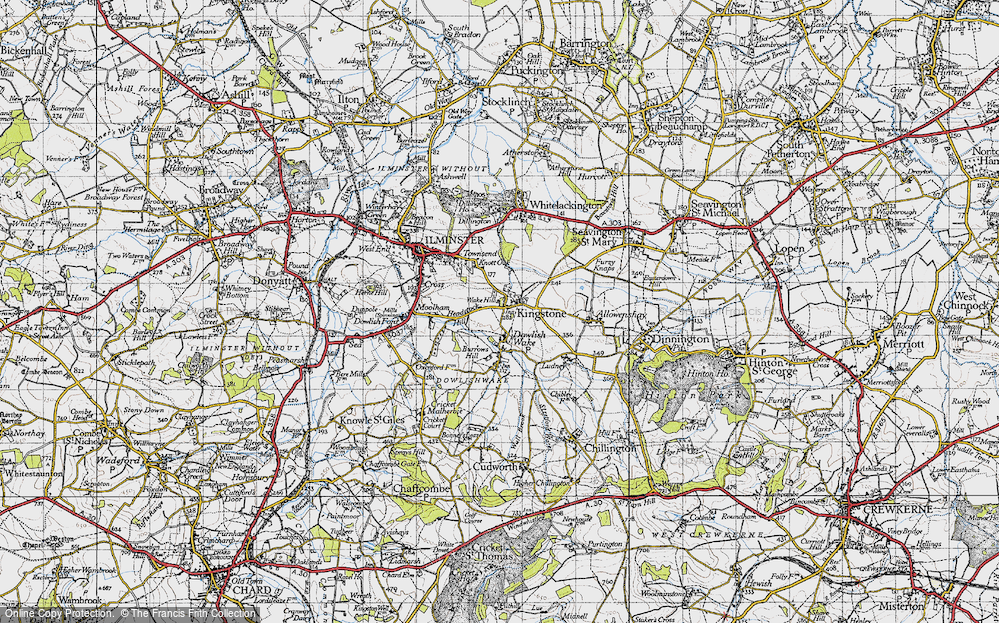 Old Map of Kingstone, 1945 in 1945