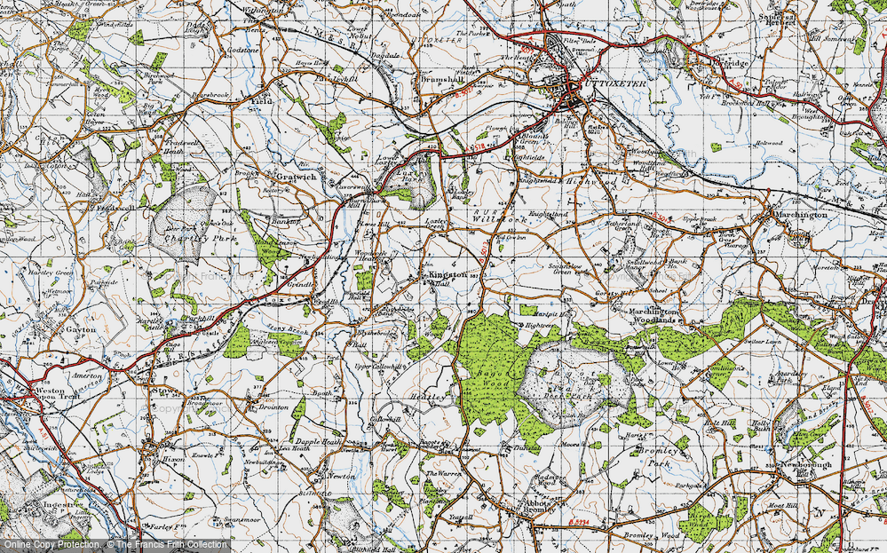Old Map of Kingstone, 1946 in 1946