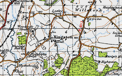Old map of Kingstone in 1946