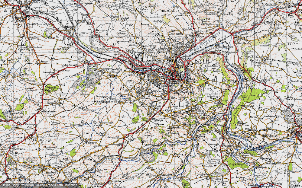 Old Map of Kingsway, 1946 in 1946