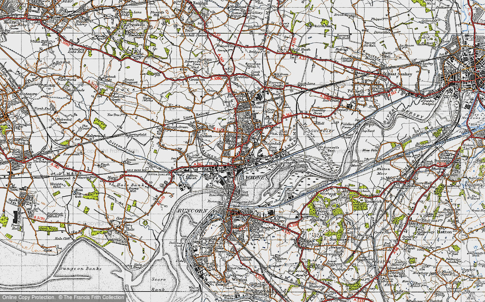 Old Map of Kingsway, 1947 in 1947
