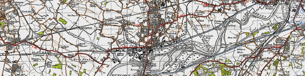 Old map of Kingsway in 1947