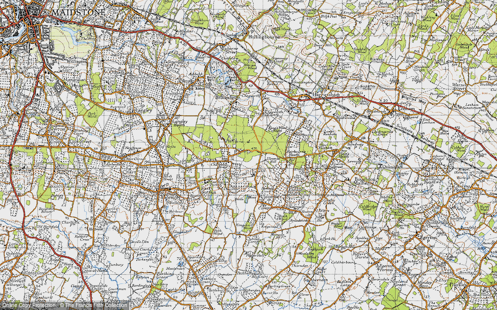 Old Map of Kingswood, 1940 in 1940
