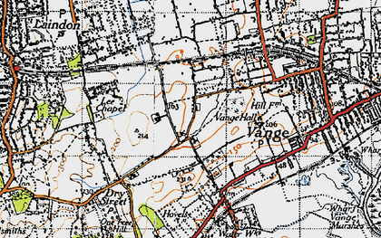 Old map of Kingswood in 1945