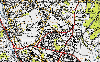 Old map of Kingswood in 1946