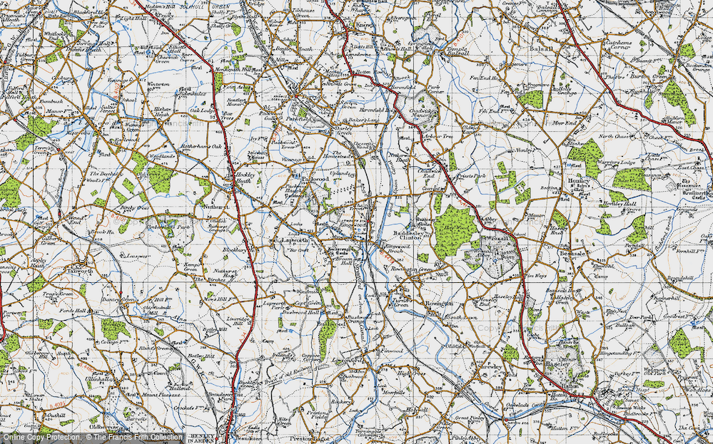 Old Map of Kingswood, 1947 in 1947