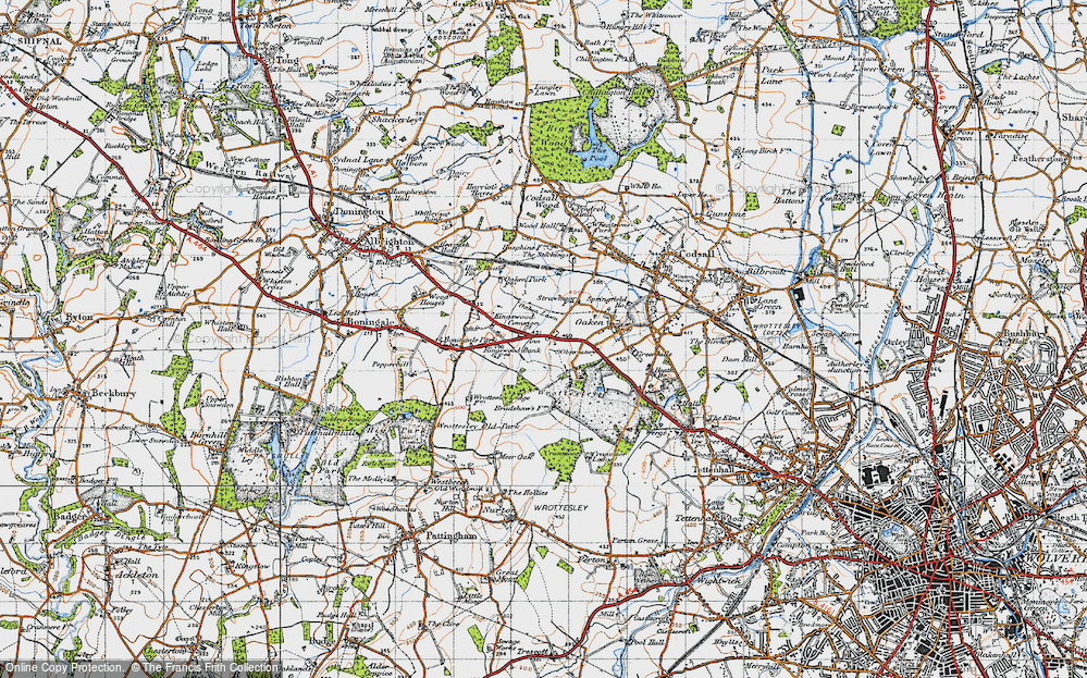 Old Map of Kingswood Common, 1946 in 1946