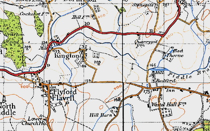 Old map of Kington in 1947
