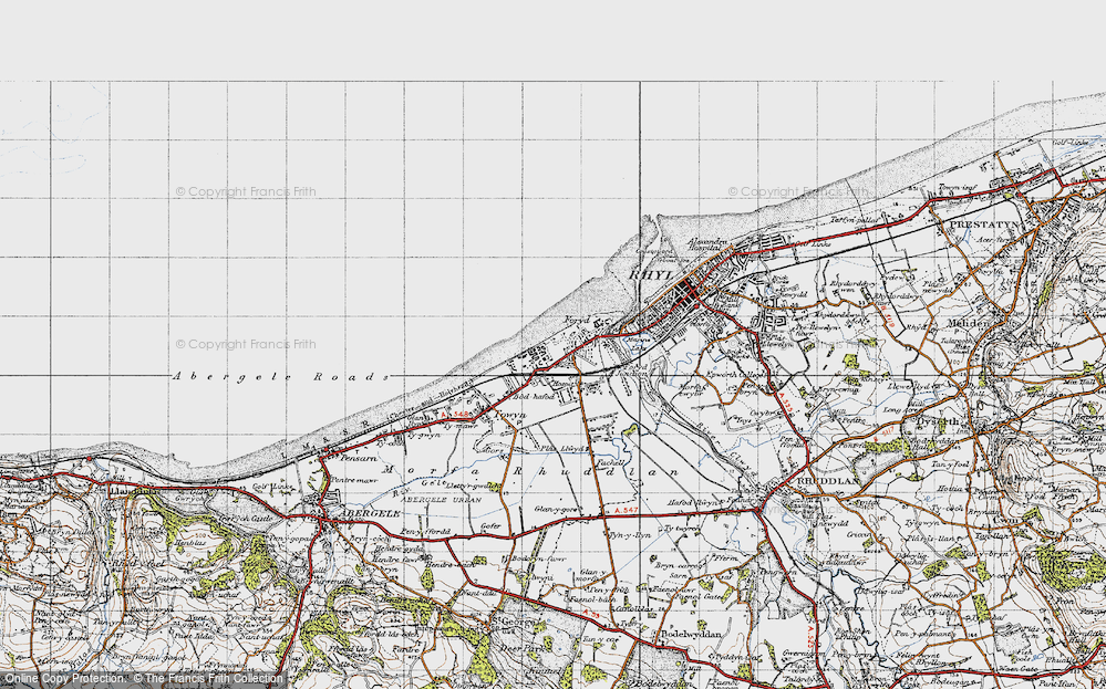 Old Map of Kinmel Bay, 1947 in 1947