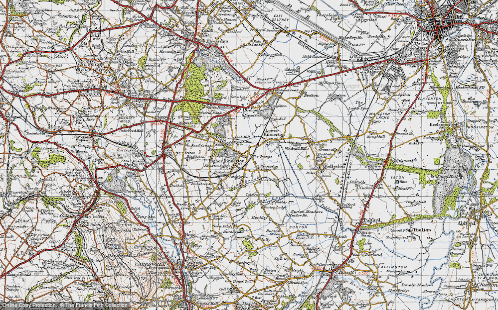 Old Map of Kinnerton Green, 1947 in 1947