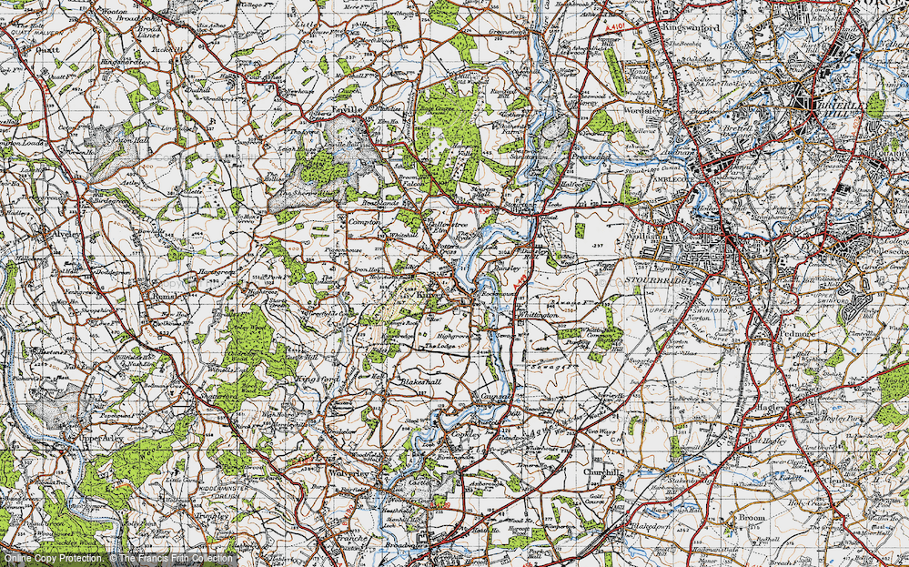Old Map of Kinver, 1947 in 1947