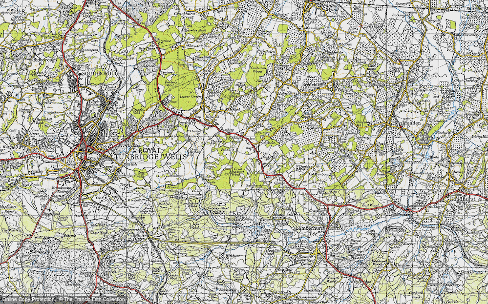 Old Map of Kipping's Cross, 1946 in 1946