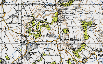 Old map of Brickshed Cott in 1947