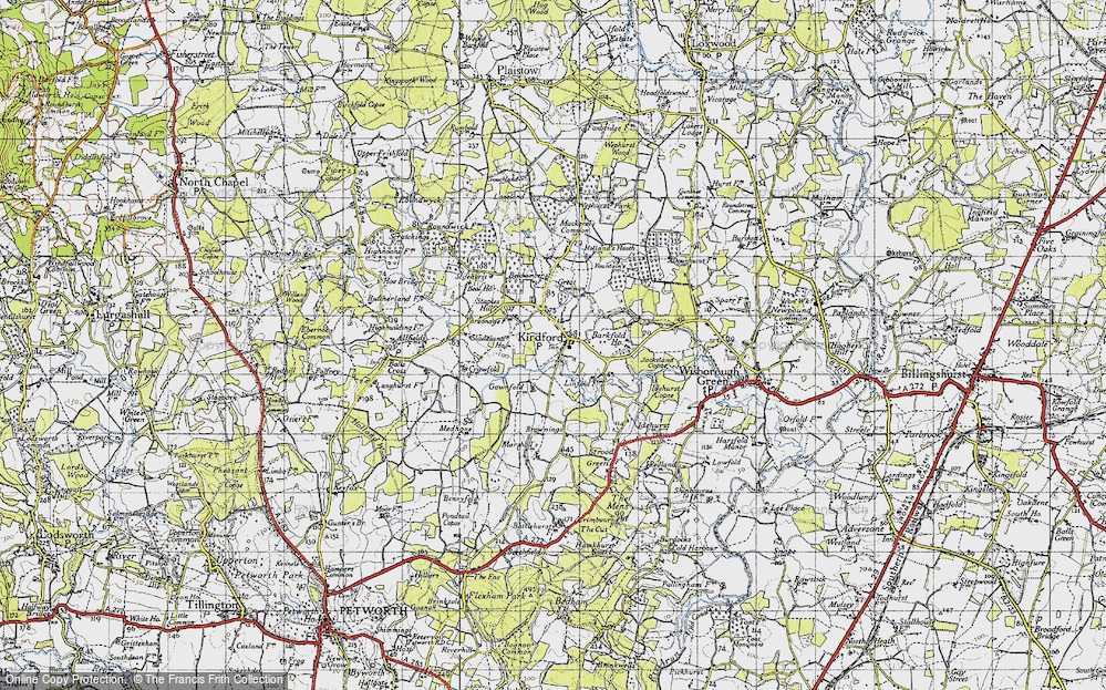 Old Map of Kirdford, 1940 in 1940