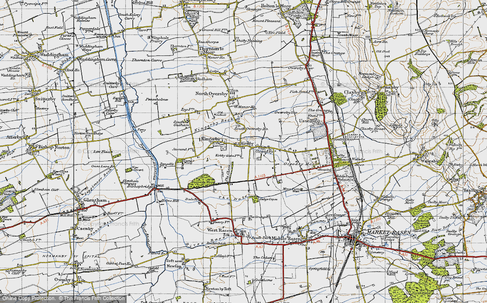 Old Map of Kirkby, 1947 in 1947