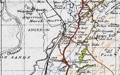 Old map of Kirkby-in-Furness in 1947