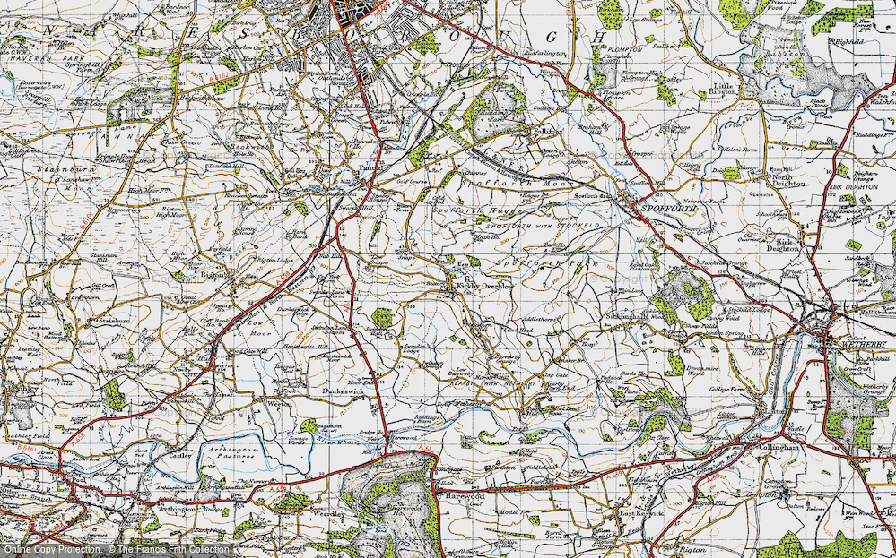 Old Map of Kirkby Overblow, 1947 in 1947