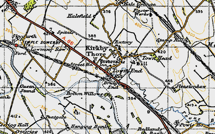 Old map of Kirkby Thore in 1947