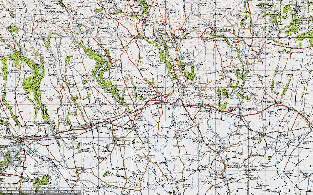 Old Map of Kirkbymoorside, 1947 in 1947