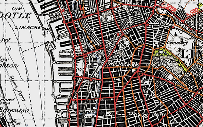 Old map of Kirkdale in 1947