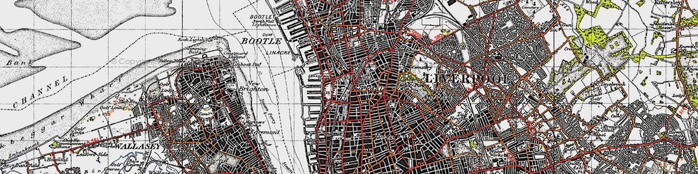 Old map of Kirkdale in 1947