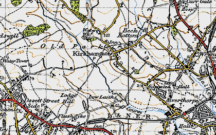 Old map of Kirkhamgate in 1947