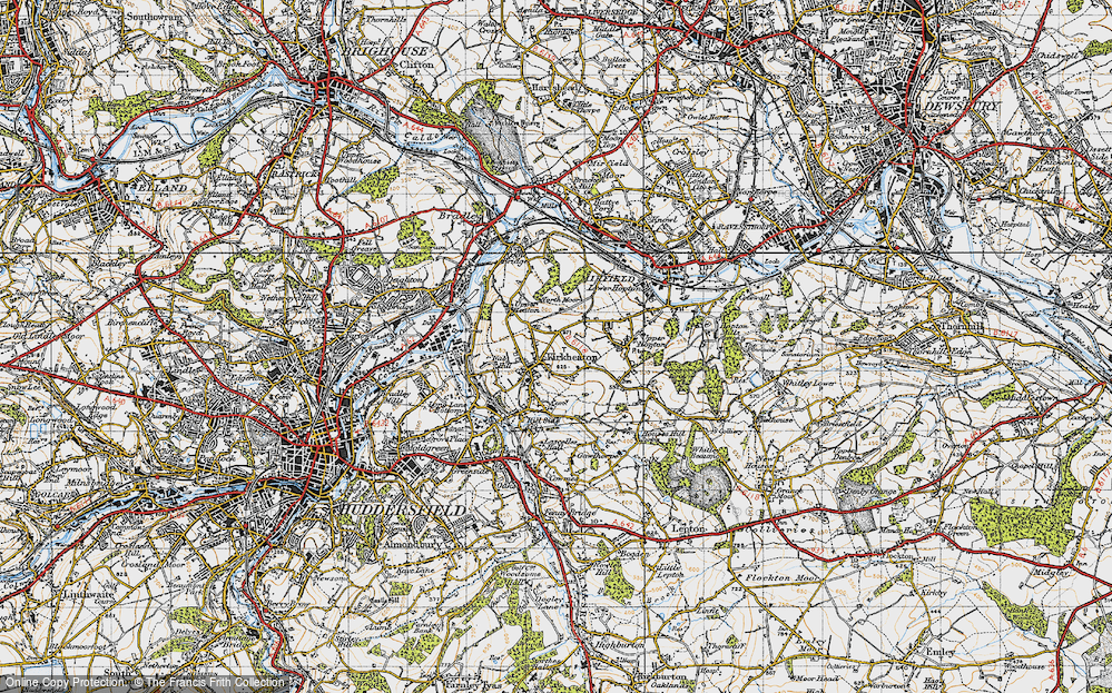 Old Map of Kirkheaton, 1947 in 1947