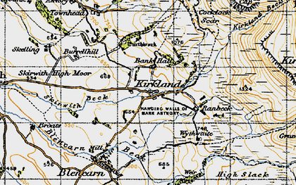 Old map of Wythwaite in 1947