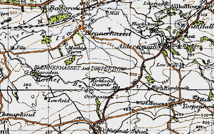 Old map of Kirkland Guards in 1947