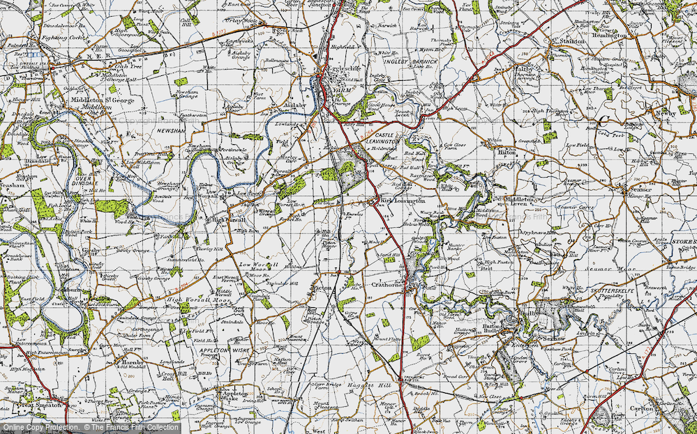 Old Map of Kirklevington, 1947 in 1947