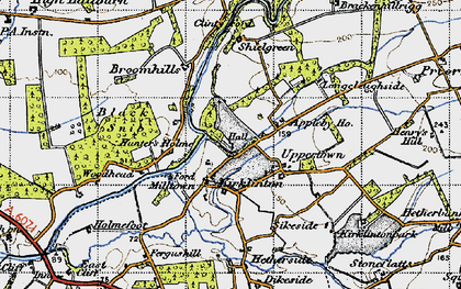 Old map of Bleaberryrigg in 1947